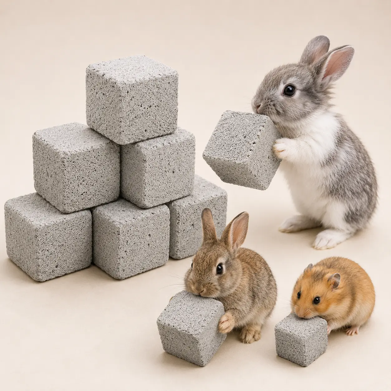 pumice lava chew block for chinchilla teeth