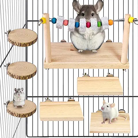 kiln dried pine wooden ledges in chinchilla cage