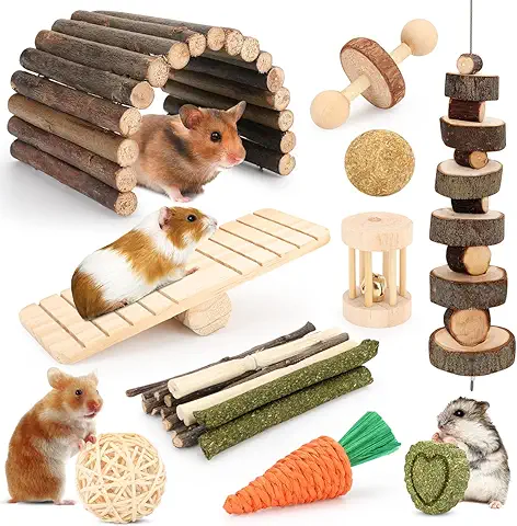 woven apple toss toy for chinchilla playtime